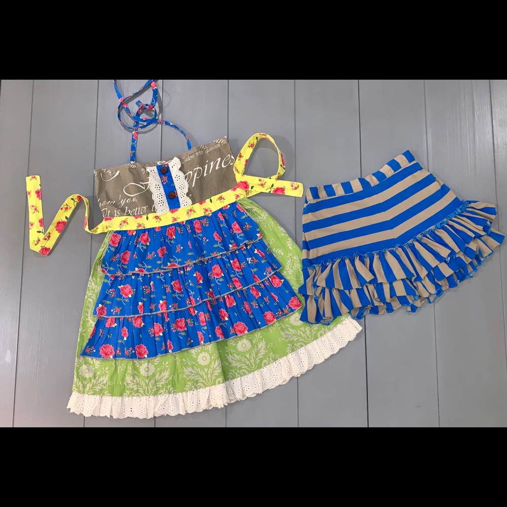 Mustard Pie Short Set-Girls-Size 10